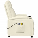 thumbnail of vidaXL Massagesessel Elektrisch Cremeweiß Kunstleder
