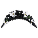 thumbnail of vidaXL Kerstboog met LED-lampjes 90 cm PVC zwart