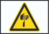 thumbnail of Achtung Spitzer Gegenstand Symbol A6 (105x148mm) Schild