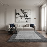 thumbnail of Teppich Hochflor Langflor Bordüre Kuschelig Waschbar Strapazierfähig Wohnzimmer Schlafzimmer Grau 240x340 cm – RHEIN von Kadima Design