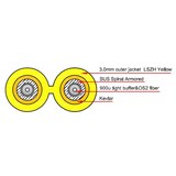 thumbnail of ACT RL3315 Glasvezel Patchkabel Duplex Armored LC/LC 9/125µm OS2 - 15 meter