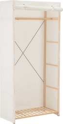 vidaXL Kledingkast 100x32,5x35 cm bewerkt hout wit - Kasten | Kledingkasten