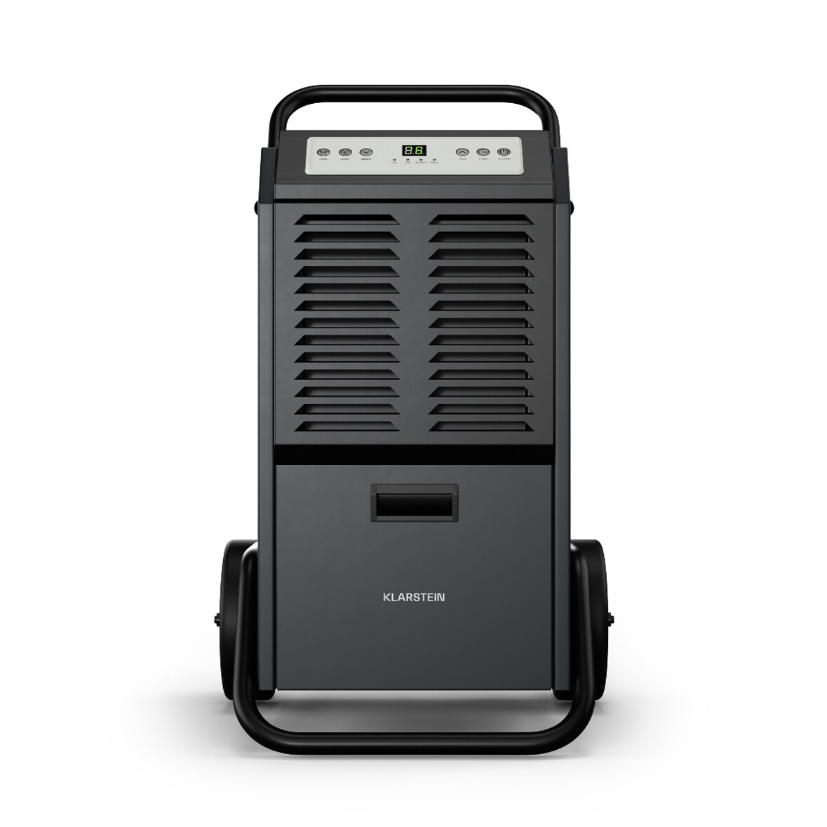 DuraDry 50L Luftentfeuchter | 50L/Tag | 100 m2 | rostfrei | mobil | 450 m³/h Anthrazit