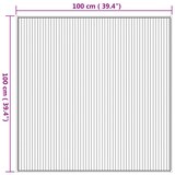 thumbnail of vidaXL Vloerkleed vierkant 100x100 cm bamboe naturel