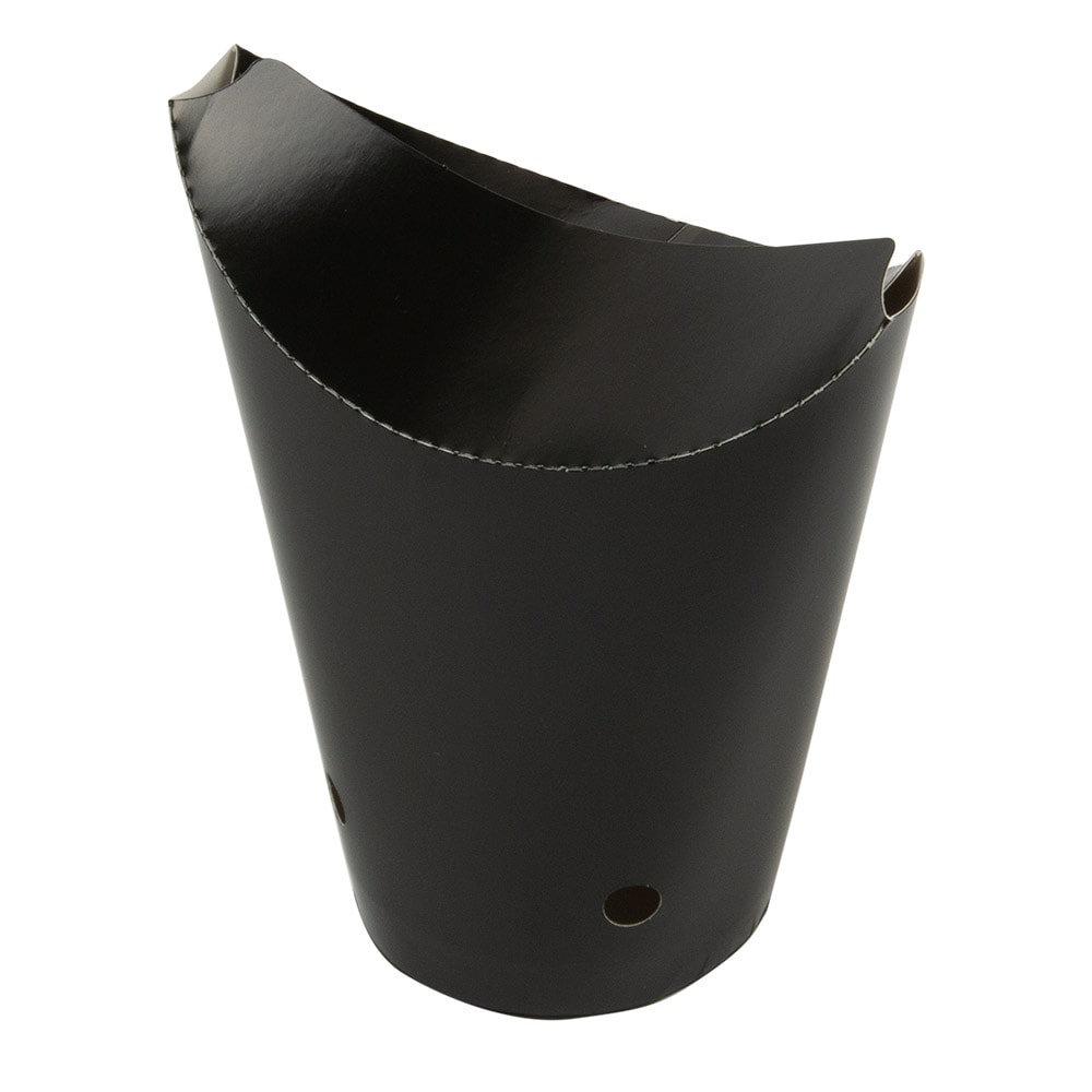 Vasos Fritas Con Cierre 16 Oz - 480 Ml 220 + 18 Pe G/M2 8,5X14 Cm Negro Cartoncillo (50 unidades)