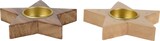 thumbnail of 1 Teelichthalter Holz 11,5cm in Stern Form - Teelicht Kerzenhalter Weihnachten Hochzeit Tischdeko Kerzendeko Holzdeko Weihnachtsdeko Holzstern Natur