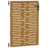 thumbnail of Puerta de jardín acero corten diseño cuadrado 85x150 cm