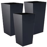 thumbnail of WellHome - Set di 3 vasi alti Urbi da 2 litri - plastica, 12,6 x 12,6 x 20 cm, colore antracite