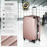 thumbnail of tectake Set di valigie rigide Cleo 4 pezzi con bilancia 48 x 30,5 x 75 cm Rosa Dorato