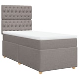 thumbnail of vidaXL Boxspringbett mit Matratze Taupe 90x200 cm Stoff