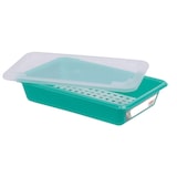 thumbnail of GILAC Bac plat HACCP avec grille + couvercle - 3 L - Vert G190136