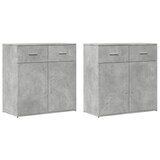 thumbnail of vidaXL Sideboards 2 Stk. Betongrau 79x38x80 cm Holzwerkstoff