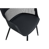 thumbnail of METRO PROFESSIONAL Restaurantstoel Uvita set van 4, staal/kunststof, zwart