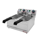 thumbnail of Friggitrice elettrica professionale 4+4 litri cm 39x43x27 RS1015