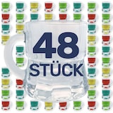thumbnail of 48 Stück Schnapsglas Schnapsgläser Schnaps Stamper Kurze Glas mit Henkel 2cl