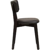 thumbnail of METRO PROFESSIONAL Silla de restaurante tapizada Alisora, set de 2 unidades, madera de haya/piel sintética, negro