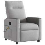 thumbnail of vidaXL Massagesessel Elektrisch Wolkengrau Stoff