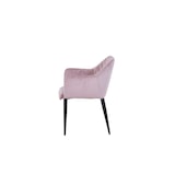 thumbnail of SIT Möbel Armlehnstuhl in rosa, Gestell aus Edelstahl, schwarz|B63 x T61 x H83 cm|02452-24|Serie SIT&CHAIRS