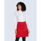 thumbnail of BRUSSELS - Short Bistro Apron with Pocket: One Size / Burgundy