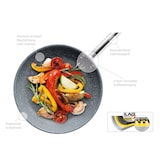 thumbnail of MÄSER Bratpfanne, Serie Professional, Edelstahl 18/10, Durchmesser 28cm, Wandstärke 0,7mm, Granitec Beschichtung, Induktionsgeeignet,931987