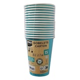 thumbnail of Pronappe 89116I 20x 15 Pappbecher, 20 cl - Türkis