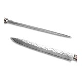 thumbnail of Wakoli Nussbaum Damast Fleischmesser I 30 cm Klinge I Nussbaumholzgriff