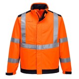 thumbnail of Portwest - Veste de travail Softshell arc électrique haute visibilité MODAFLAME Orange / Bleu Marine Taille 2XL