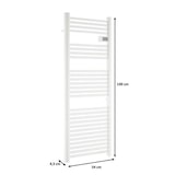 thumbnail of Seche Serviette Electrique - Radiateur     sans soufflerie - 700W - Blanc mat - NF OCEANIC