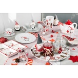 thumbnail of Excelsa set 6 porta t-light Gnomo vetro 7xH8x7 cm rosso e argento