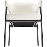 thumbnail of tectake Cadeira de jantar Doé, estofada, pernas de aço - Conjunto de 6 Efeito veludo off-white