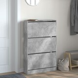 thumbnail of vidaXL Schuhschrank Betongrau 80x21x125,5 cm Holzwerkstoff