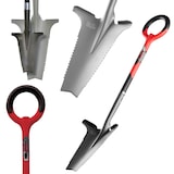 thumbnail of Radius Root Slayer Spaten, Wurzelspaten, ergonomisch, Mehrzweckschaufel, Schneidspitze, Klinge mit Zähnen zum Schneiden der Wurzeln, 113 cm, rot