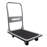 thumbnail of METRO Professional Platformwagen / transportwagen, 47,5 x 73,5 x 82 cm, opvouwbaar, tot 150 KG, ergonomische handgreep, met remmen, zilver / zwart