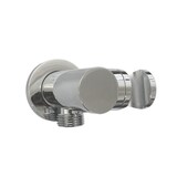 thumbnail of Supporto per doccia con presa acqua integrata, stile tondo in ottone pesante