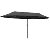 thumbnail of Sombrilla Doble Extragrande Parasol para Terraza Patio o Jardín Protección Solar Negro