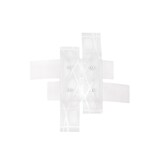 thumbnail of Frida - Aplique de 2 luces E27 de cristal blanco satinado - Estructura cromada, IP20, máx. 2x52W, bombillas excluidas, ancho 50cm