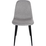 thumbnail of DELUKE® Esszimmerstühle 4er Set MOVI - Hellgrau Stoff, Metall 88x44x51cm Esszimmerstuhl Stuhl Esszimmer Küchenstühle