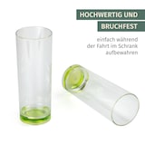 thumbnail of Milano Longdrinkglas green line 2er Set aus Polycarbonat 330 ml bruchfest BPA-frei leicht – für Longdrinks Softdrinks