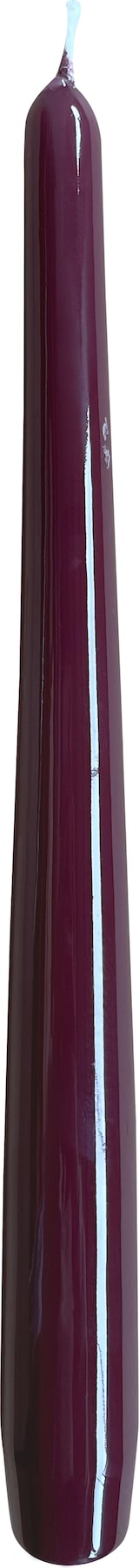 thumbnail of Gelackte Spitzkerzen Bordeaux 240 x Ø 23 mm, 12 Stück