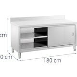 thumbnail of Royal Catering Tavolo acciaio inox - ECO - 180 x 70 cm - 600 kg - Alzatina -