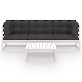 thumbnail of 4-tlg. Garten-Lounge-Set mit Kissen Kiefer Massivholz