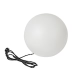 thumbnail of Lichtbol voor tuin, rond, kogellamp met grondpen, gebruik binnen en buiten, Ø 38 cm, 3 m voedingskabel, fitting E27, IP65, wit