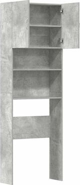 thumbnail of vidaXL Waschmaschinenschrank Betongrau 64x24x190 cm Holzwerkstoff