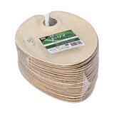 thumbnail of 100 Cater Plates Palmblatt Teller `pure` oval 23,5 cm x 18 cm x 1,3 cm