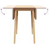 thumbnail of Table à manger naturel bois massif et caoutchouc Modèle Helios Ligne Élite