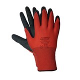 thumbnail of 60 Paar Arbeitshandschuhe  Montagehandschuhe Nylon Latex M-8 rot / schwarz