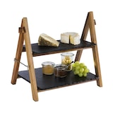 thumbnail of APS serveerrek/serveerstandaard/plaathouder, 2-etage36,5 x 26,5 cm, H: 34 cm
