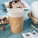 thumbnail of BIOZOYG 50 Stück Einwegdeckel Ø 90mm, weiß  CPLA Bio Plastikdeckel Kaffeedeckel kompostierbar, biologisch abbaubar, umweltfreundlich