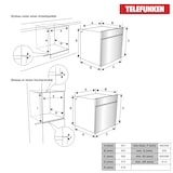thumbnail of Telefunken Backofen Einbaugerät | Einbaubackofen ohne Kochfeld | Ofen autark mit 73 Liter Volumen | 60 cm | B-OV-75-A-I