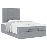 thumbnail of vidaXL Ottoman-Bett mit Matratze Hellgrau 120x200 cm Stoff